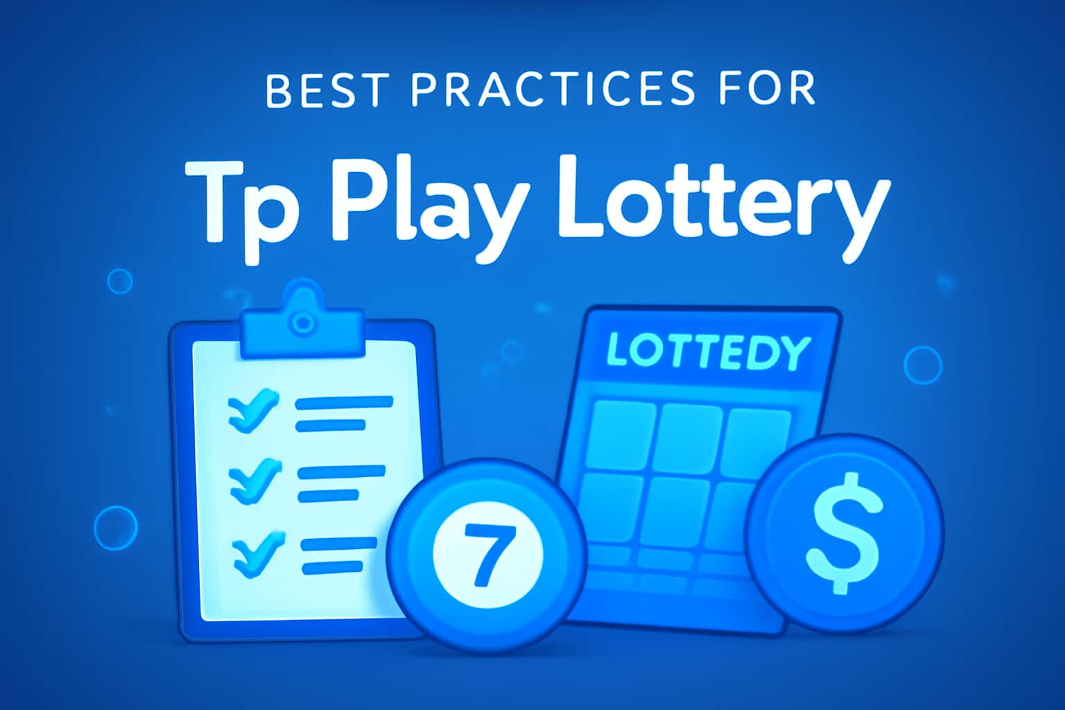 Informational scene about Best Practices for Tp Play Lottery with clear text.