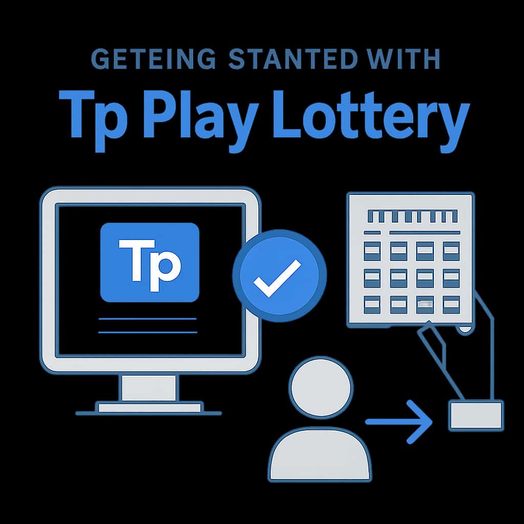 An illustration explaining Getting Started with Tp Play Lottery.