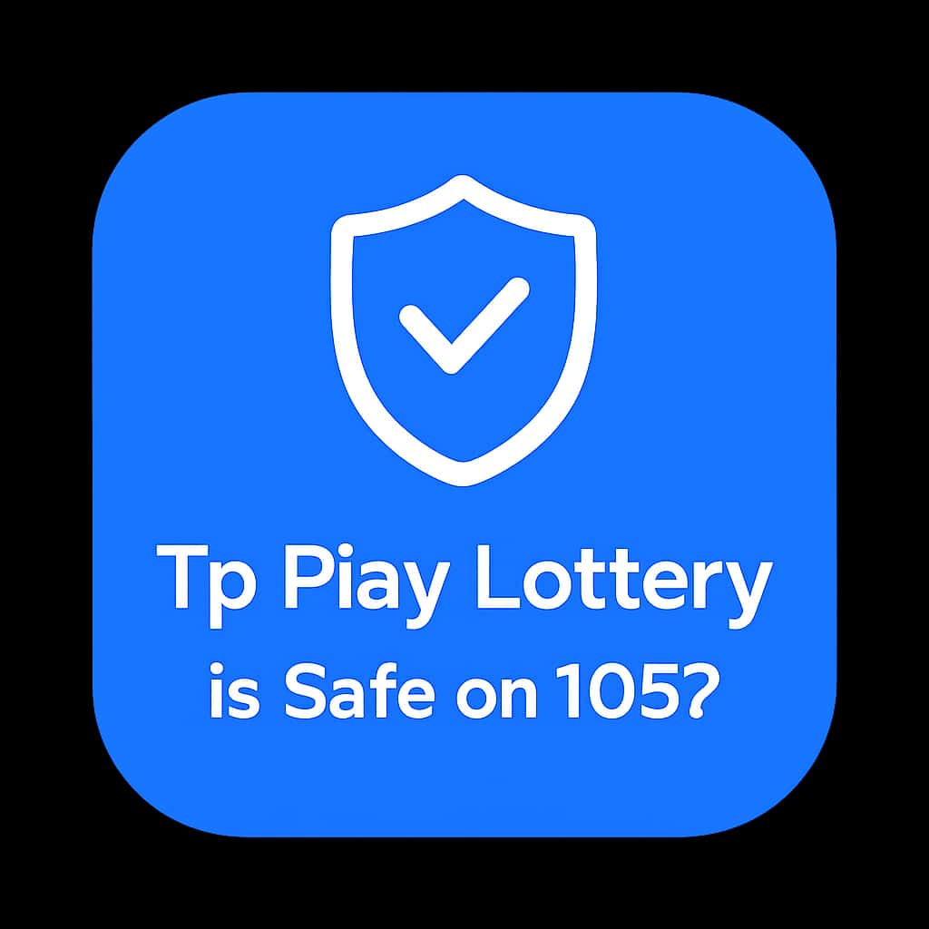 A badge representing the safety of the Tp Play Lottery app on iOS.