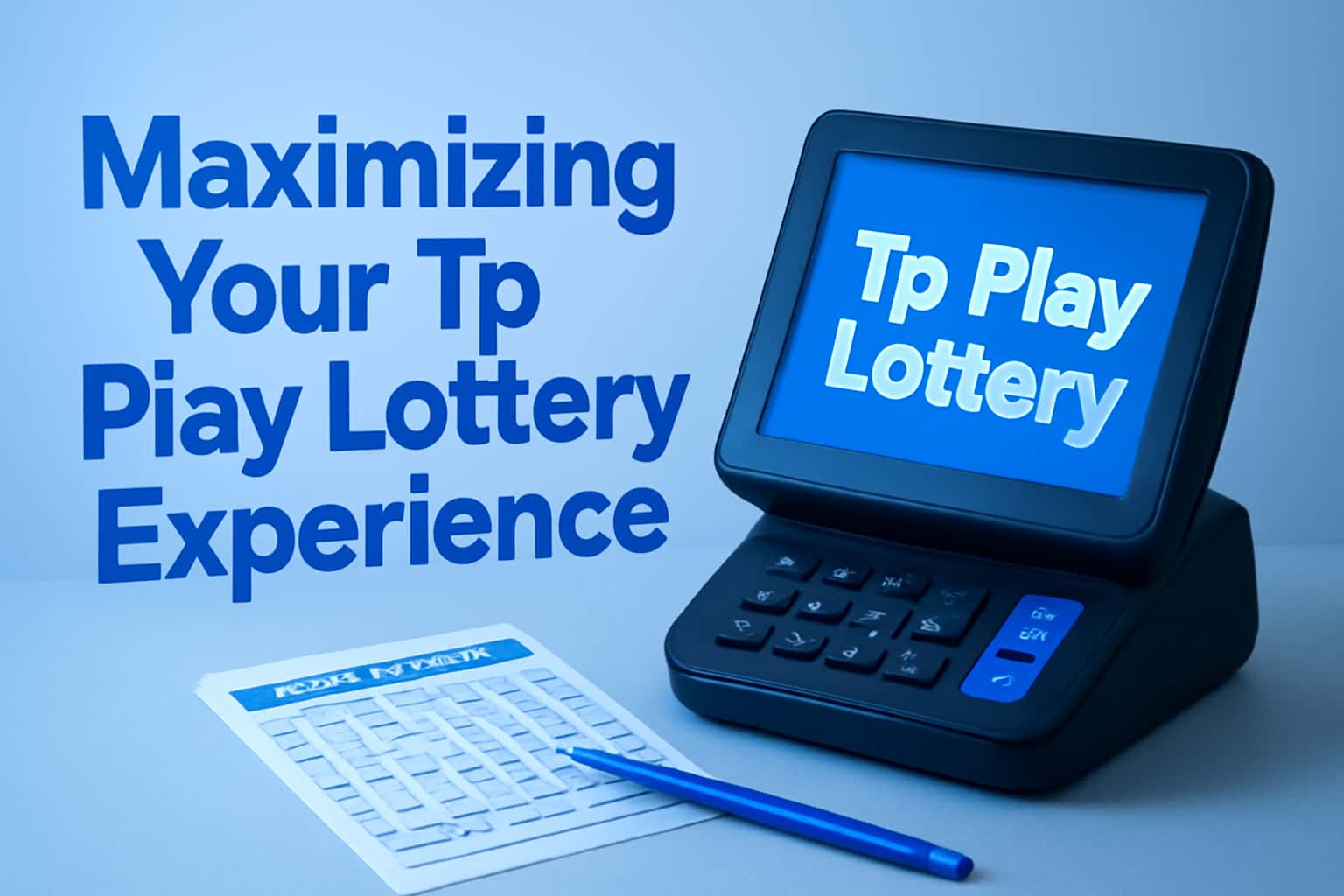 An informative illustration focused on maximizing the Tp Play Lottery experience, highlighting app features.