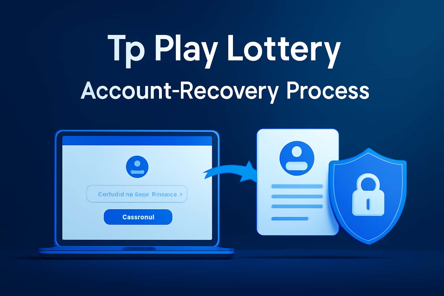 Visual representation of the Tp Play Lottery Account Recovery Process, showcasing a clean and professional design.