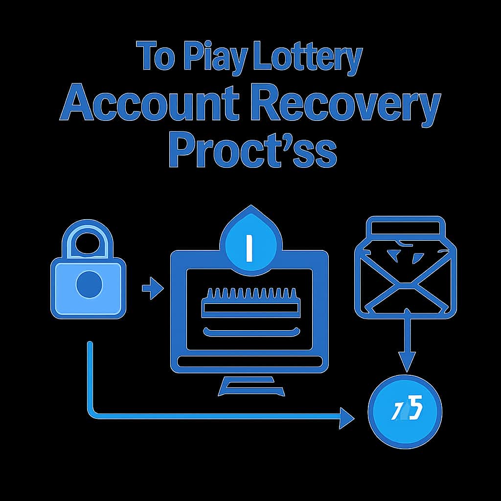 Diagram explaining the Tp Play Lottery Account Recovery Process.