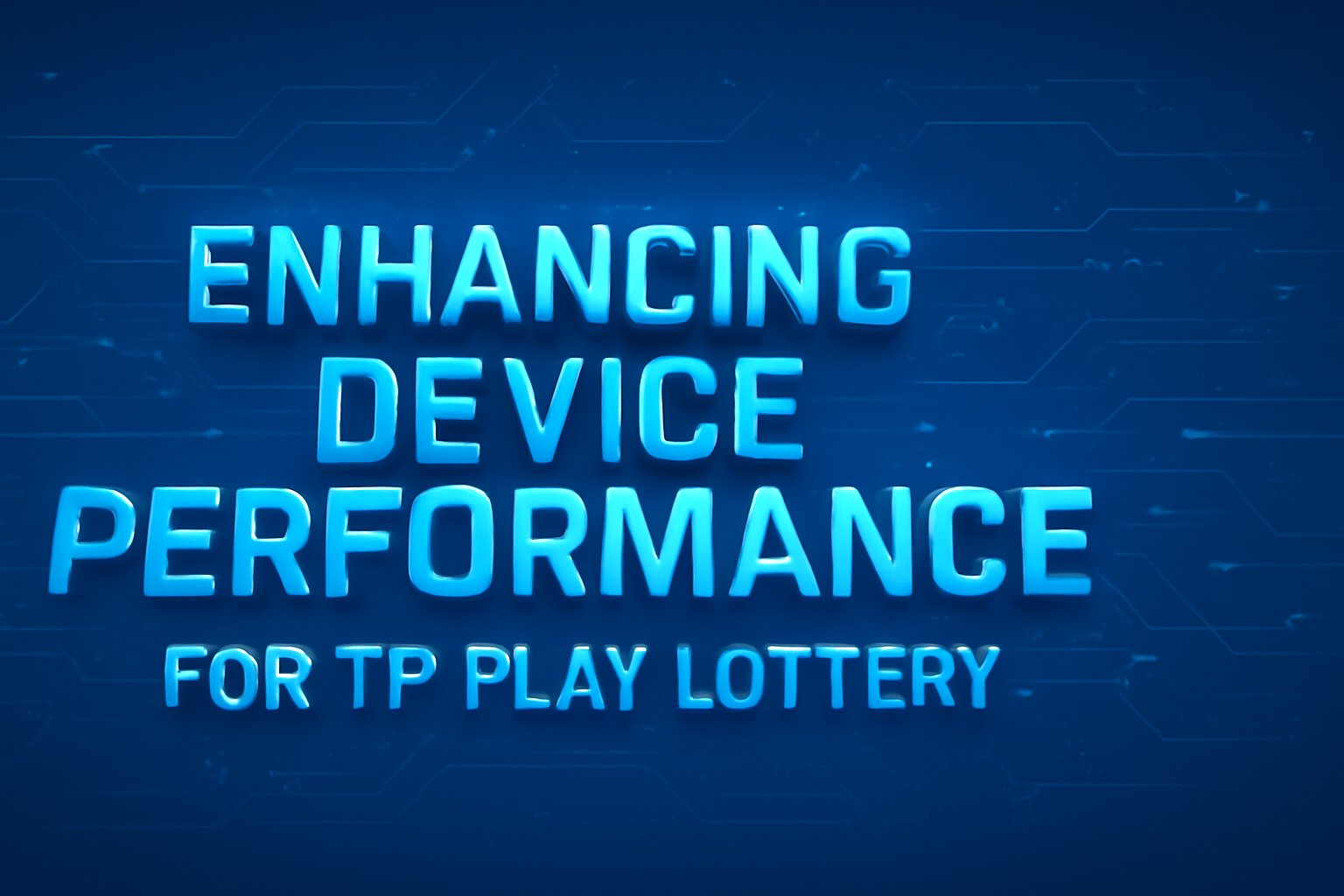 Informative overview of Tp Play Lottery with the text prominently displayed.