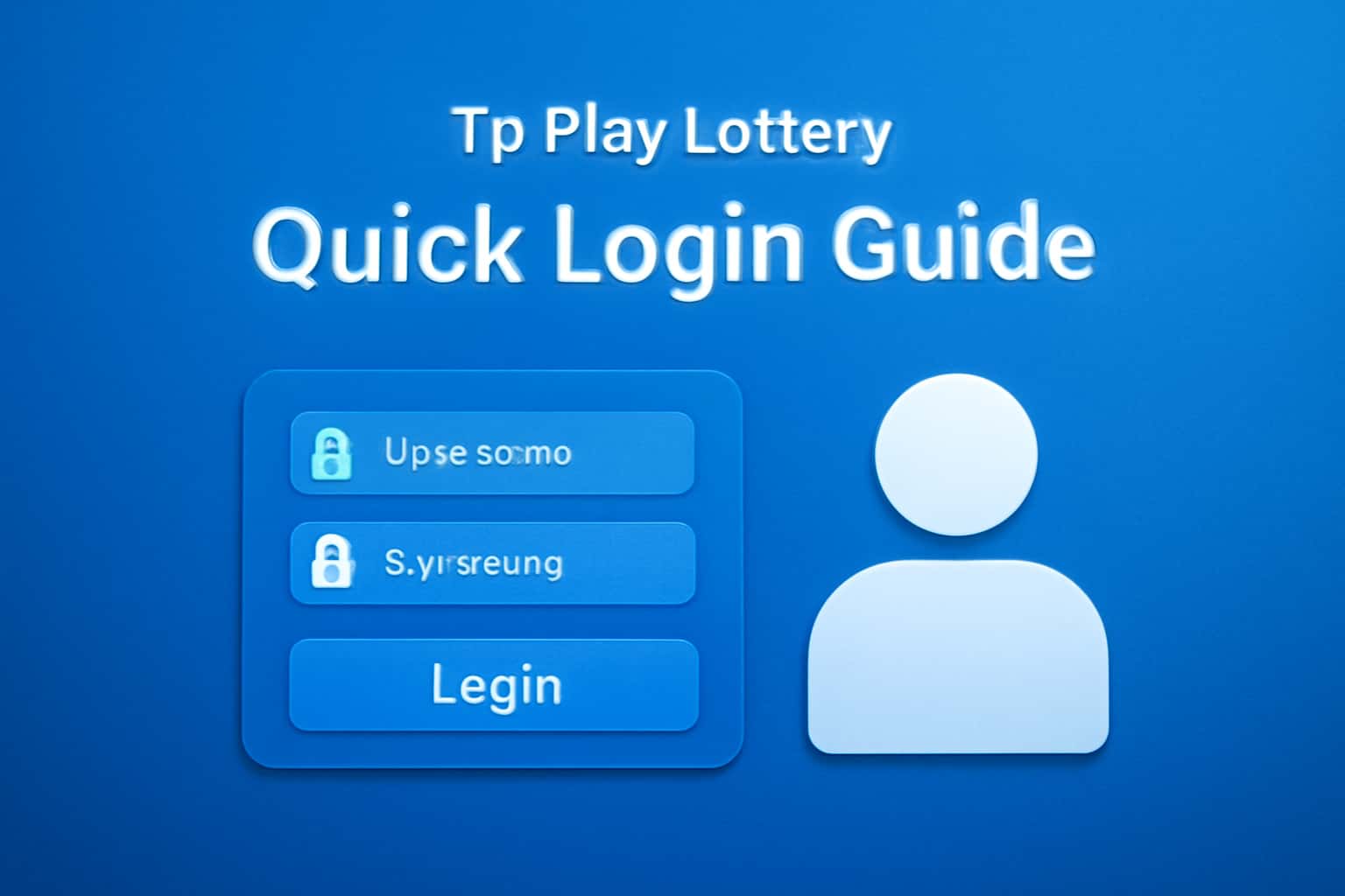 A graphic illustrating the Tp Play Lottery Quick Login Guide.