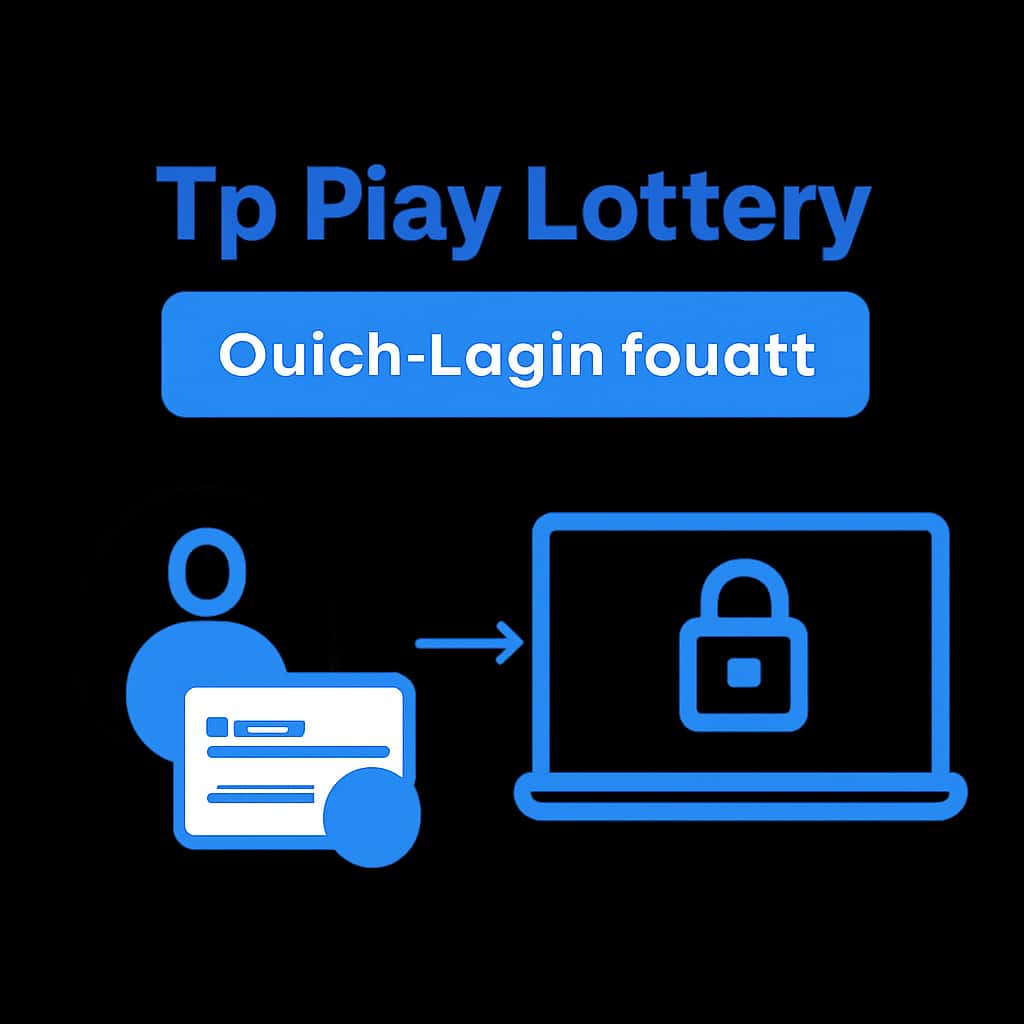 An illustration explaining login processes for Tp Play Lottery.
