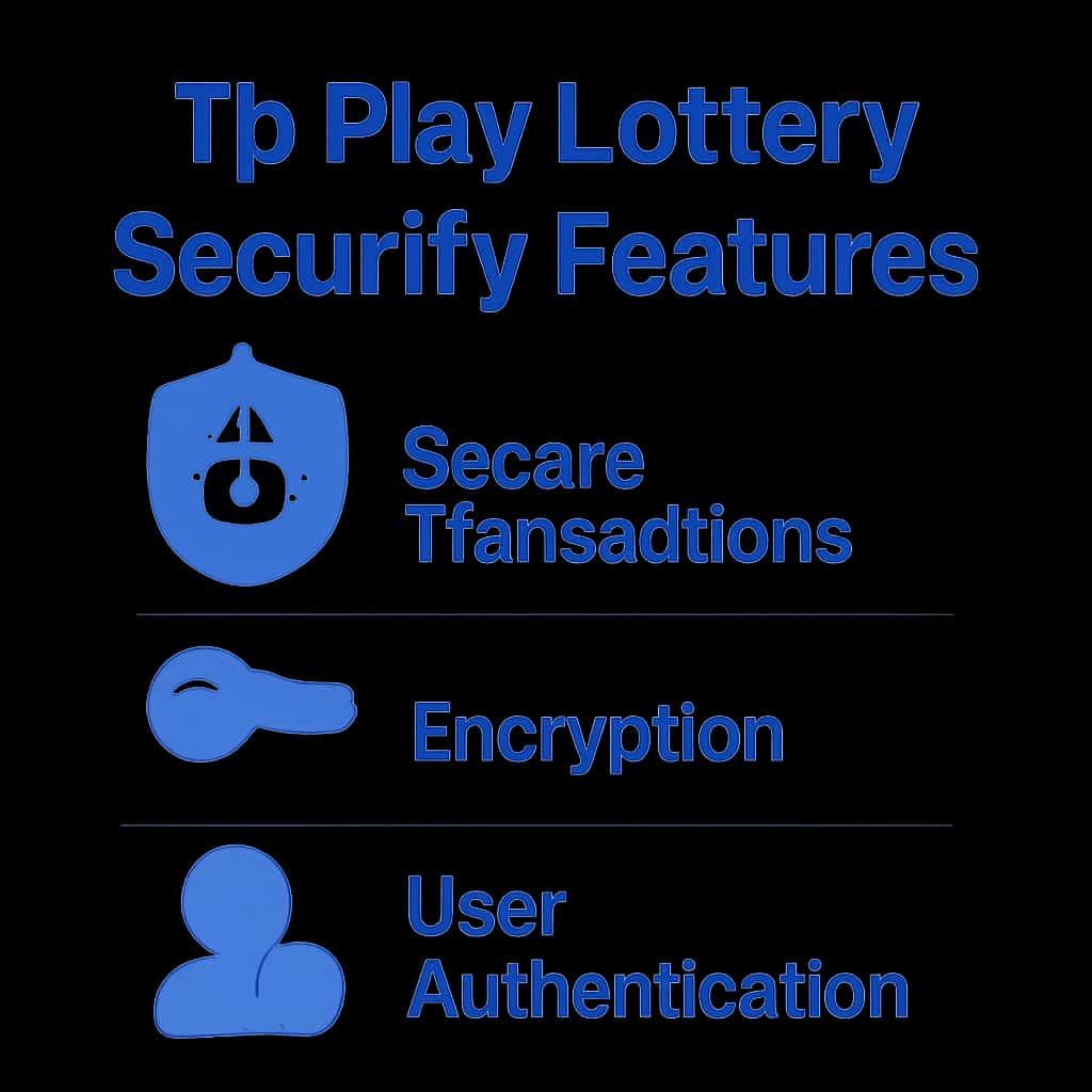 An educational diagram illustrating Tp Play Lottery's security features.