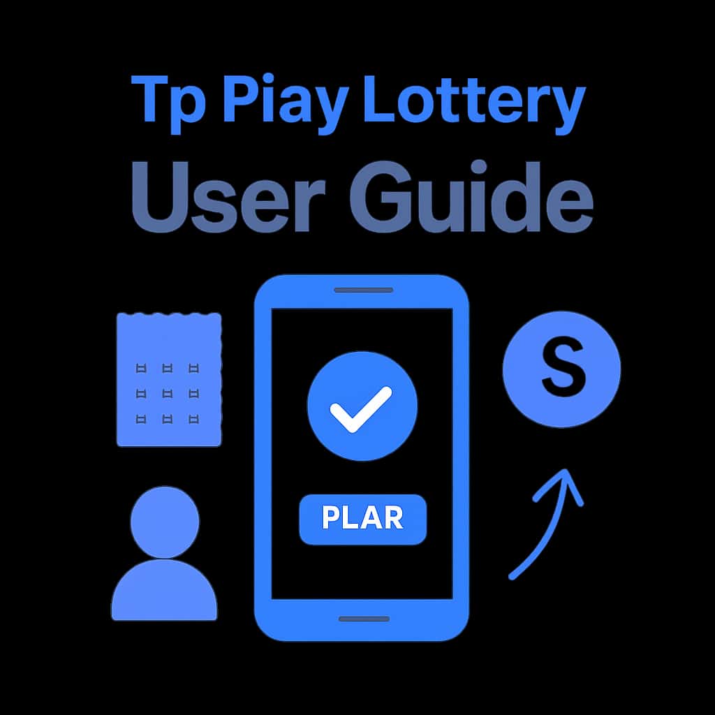 An educational diagram illustrating key features of the Tp Play Lottery User Guide.
