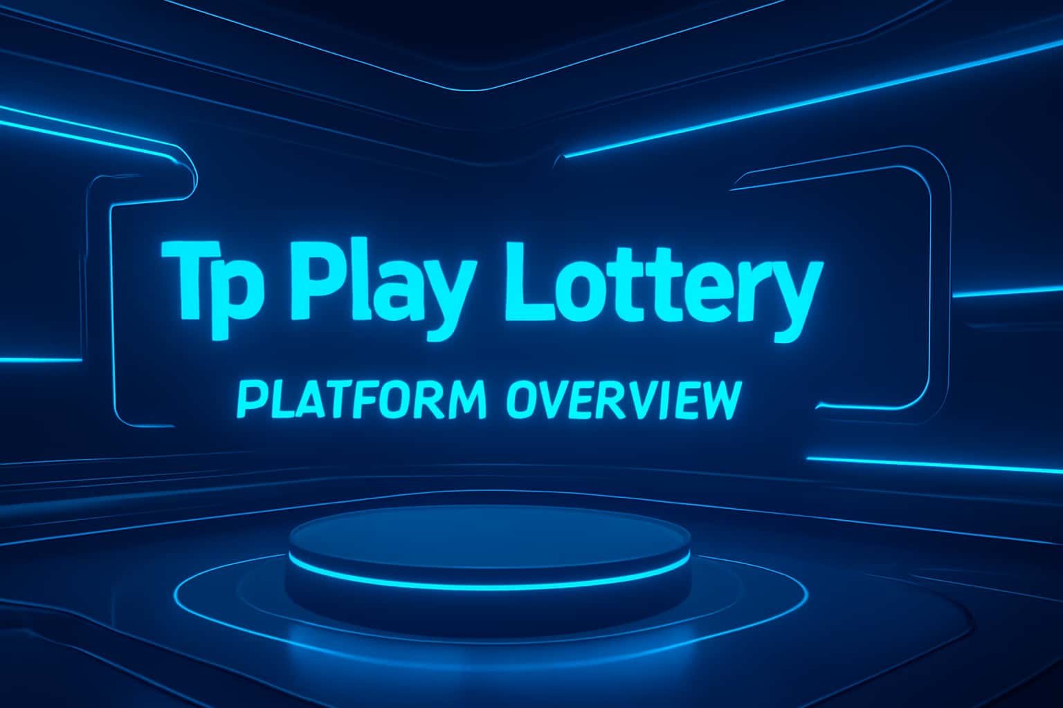 Futuristic lottery platform background
