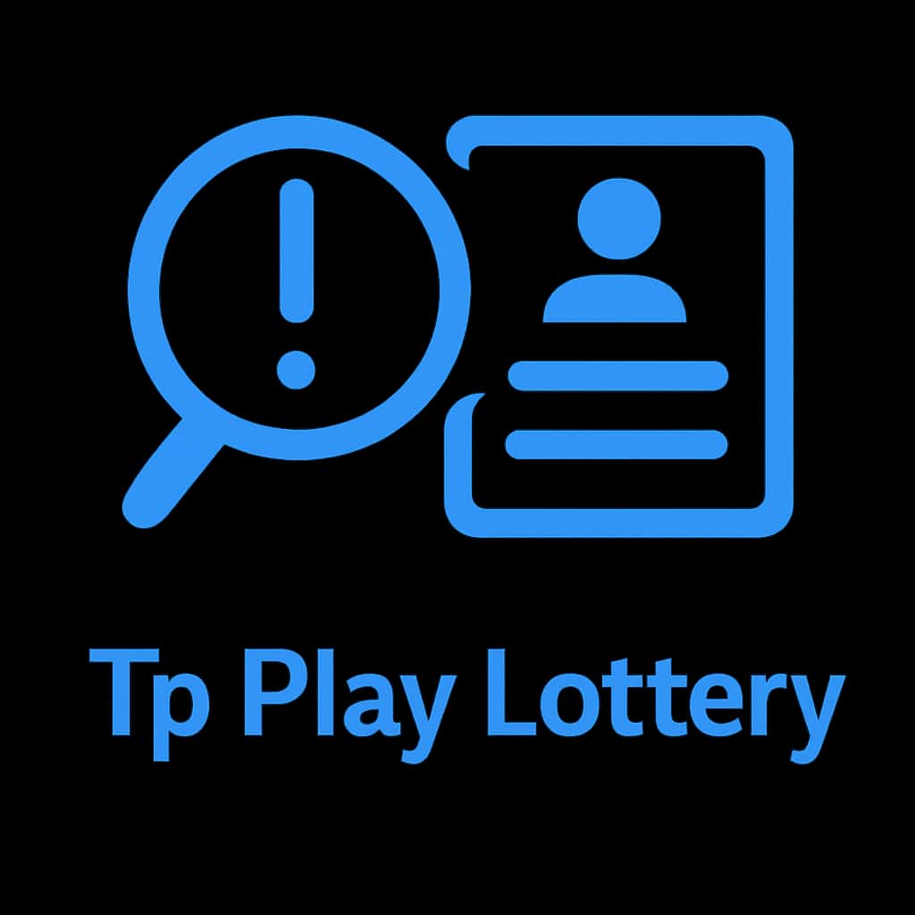 Icon representing troubleshooting login for Tp Play Lottery.