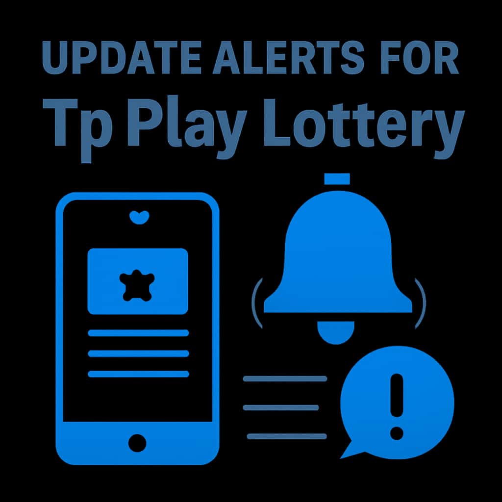An educational diagram illustrating update alerts for Tp Play Lottery.
